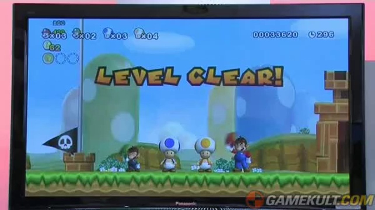 New Super Mario Bros. Wii - [E3 2009] Screener #1