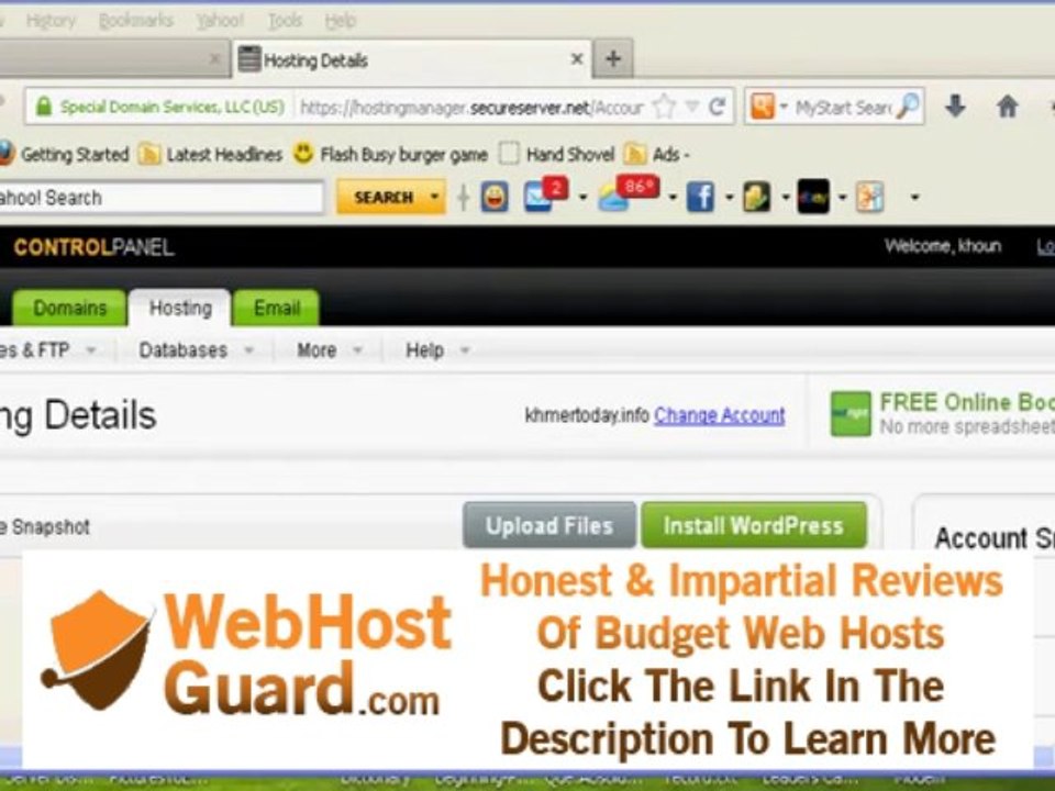 how to change  the primary domain name on hosting account with godaddy