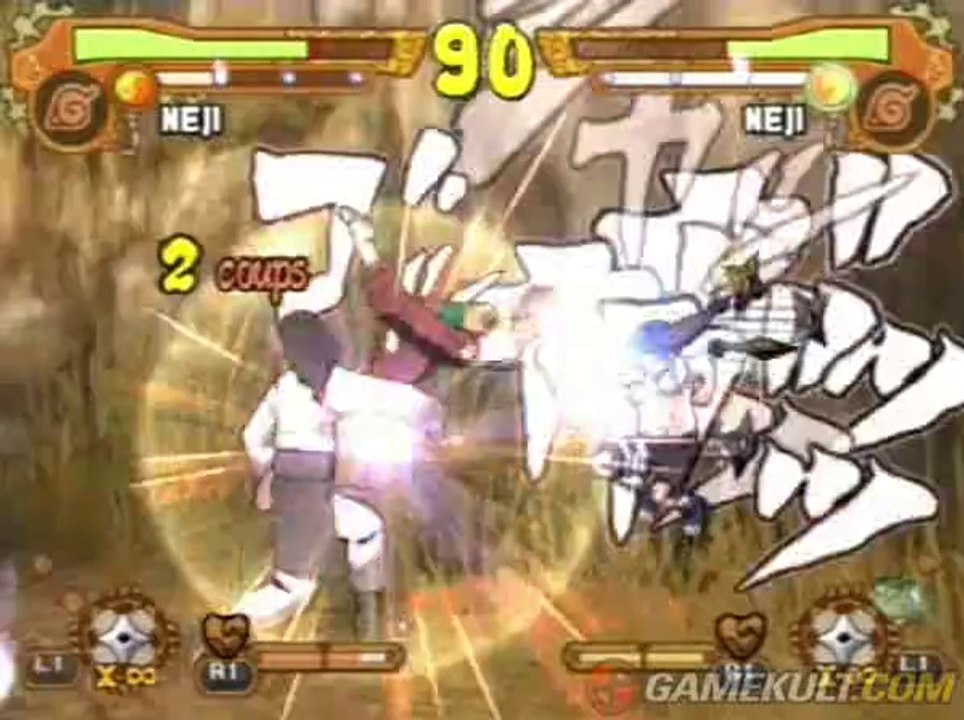 Naruto Shippuden : Ultimate Ninja 5 - Jeune Neji Vs Neji