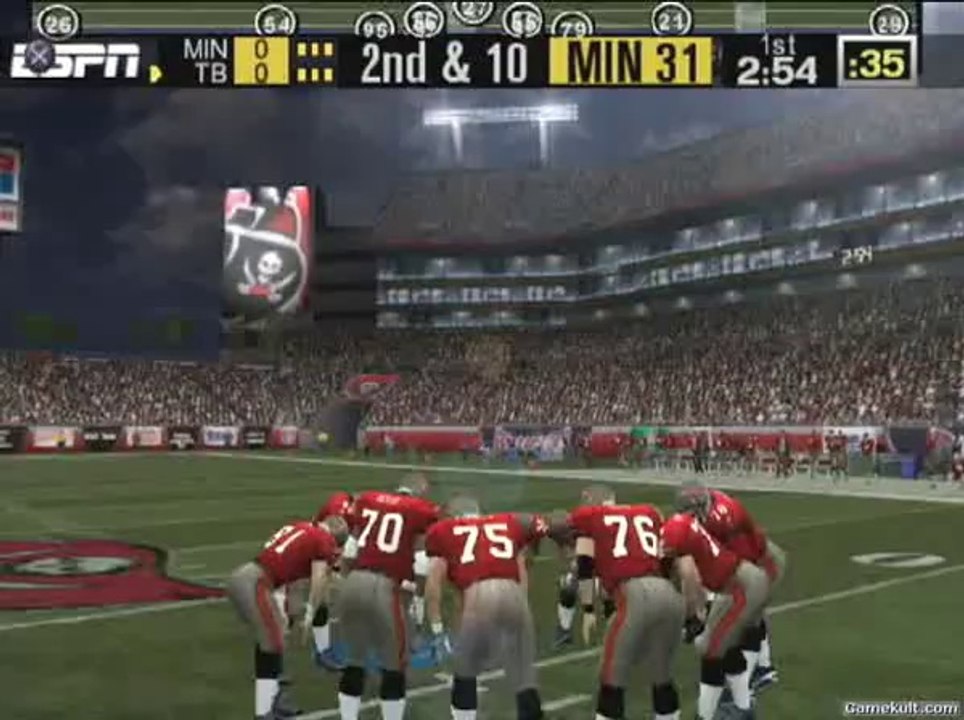 ESPN NFL 2K5 - Progression heurtée de Tampa Bay