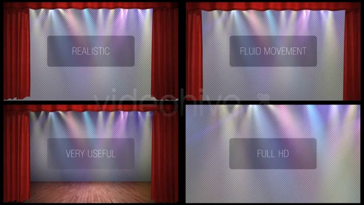Curtain Open And Close Pack - After Effects Template