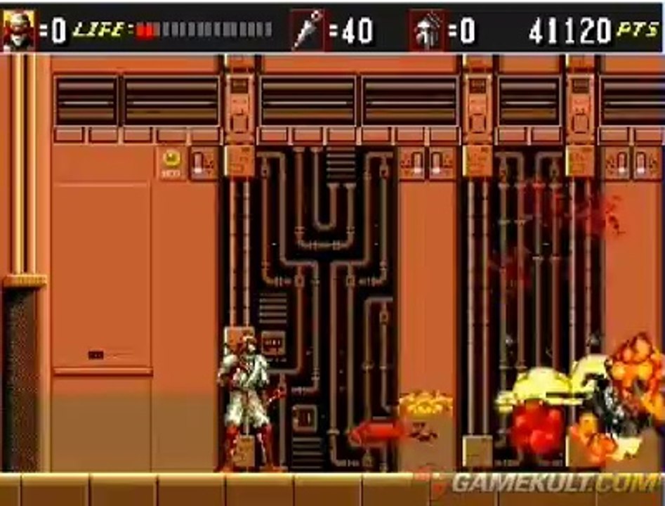 Shinobi III : Return of the Ninja Master - Un boss cybernétique