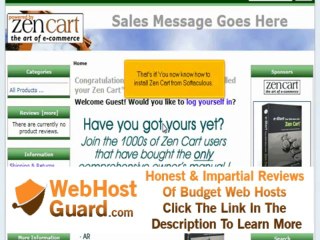 Web Hosting - Softaculous - Εγκατάσταση Zencart.