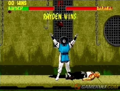 Mortal Kombat II - Raiden vs Baraka