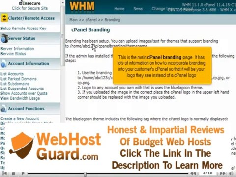 Using cPanel Branding in WHM by VodaHost web hosting