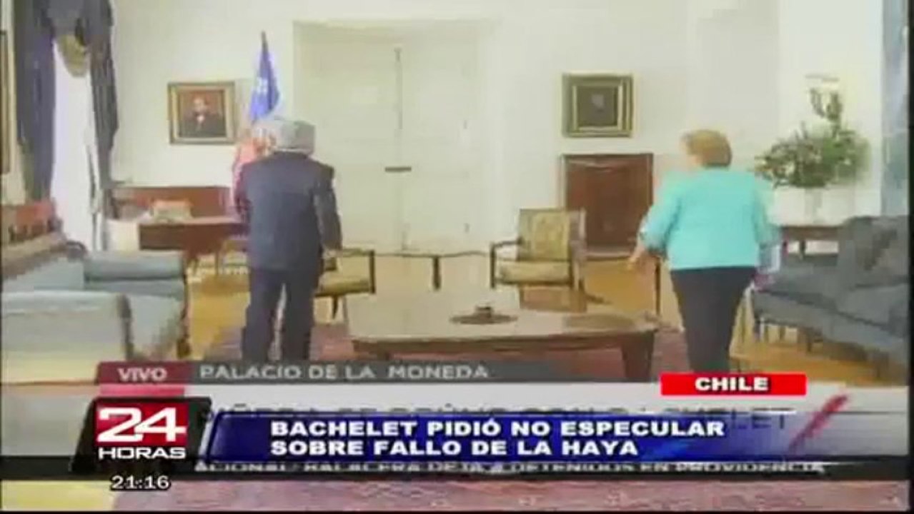 Chile: Piñera y Bachelet también conversaron sobre el fallo de La Haya