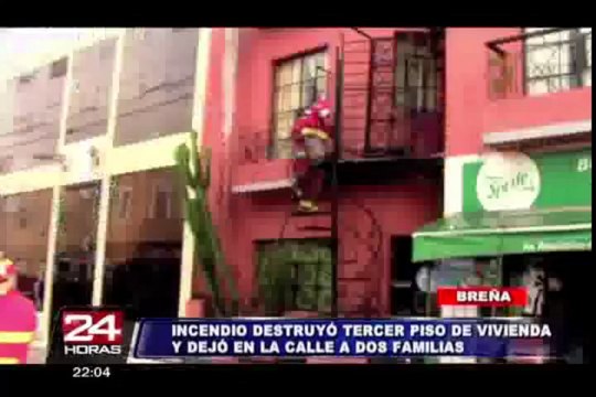 Incendio de grandes proporciones consumió una quinta en Breña