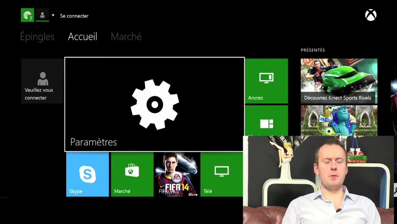 Xbox : commande Kinect Arret