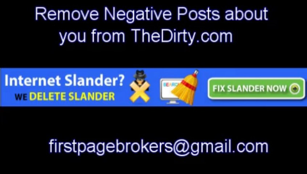 Remove Your Name from theDirty