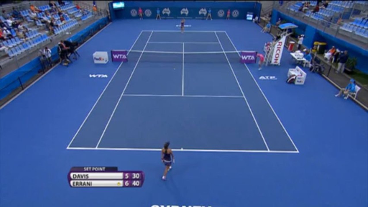 Sydney: Errani trotzt dem Favoritinnensterben