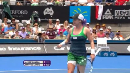 Radwańska przegrała z Mattek-Sands