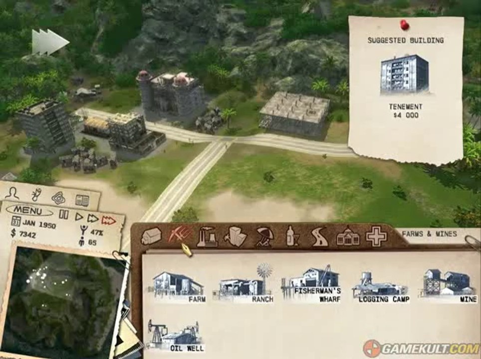 Tropico 3 - Urbanisme tropical