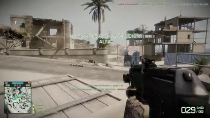 MPD gameplay Battlefield Bad Company 2 una bandera igual a un lanzagranadas