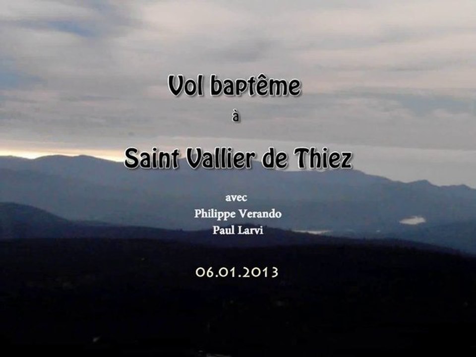 Baptême parapente à Saint Vallier-de-Thiez