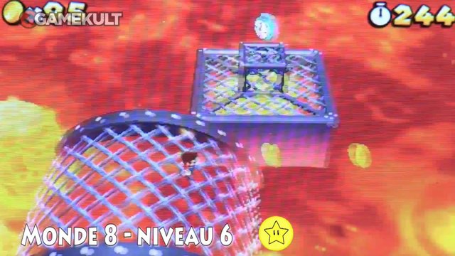 Super Mario 3D Land - Pièces Étoilées - Monde 8