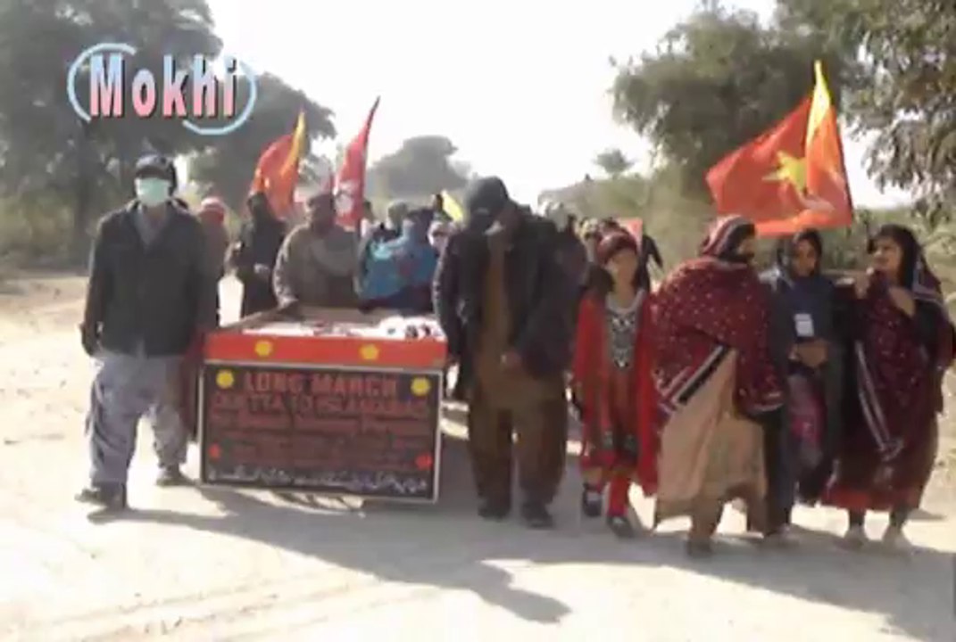 Baloch Long March Between Moro & Sidhuja City