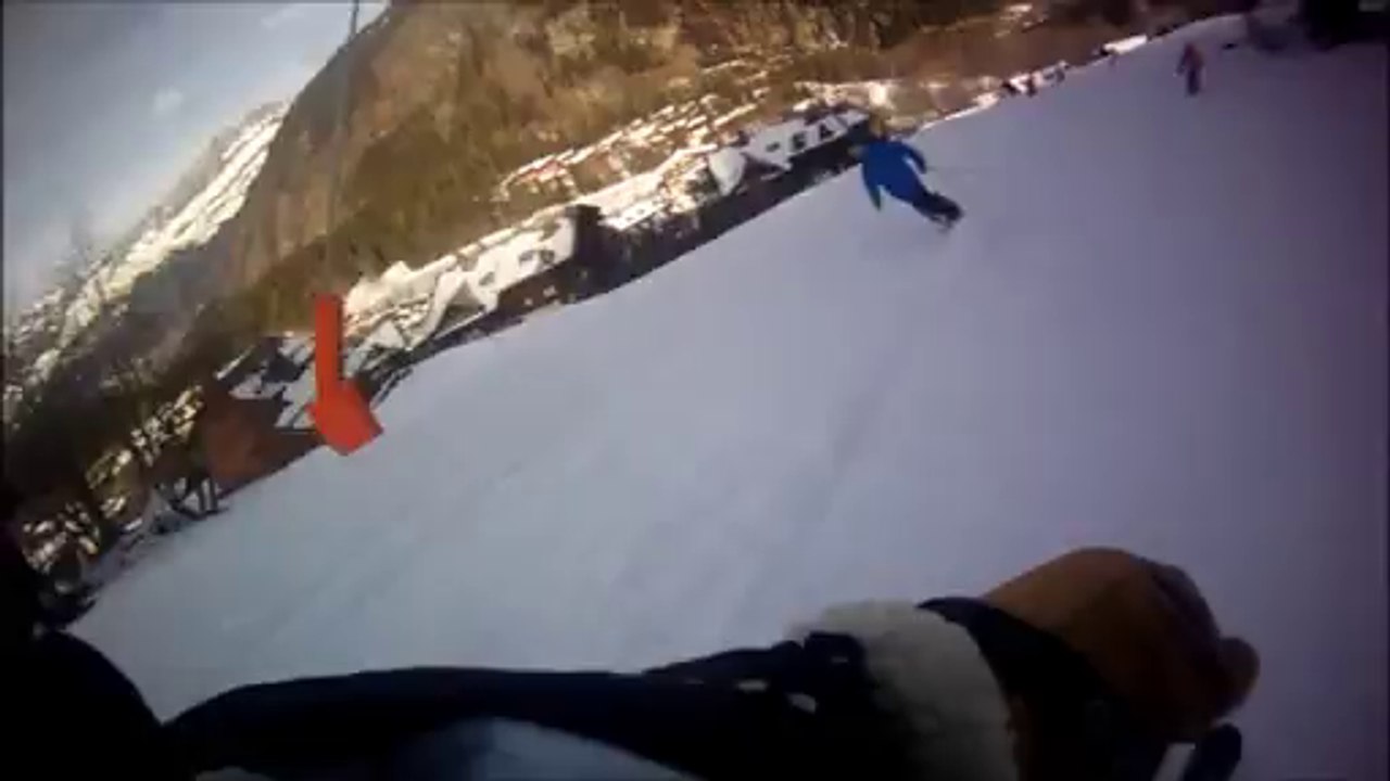 Première sortie! janvier ski de printemps