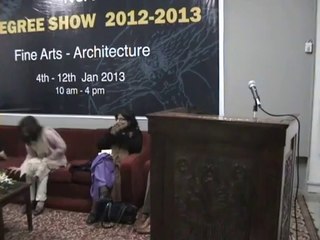 NCA Thesis Show Ceremony Speeches 2013