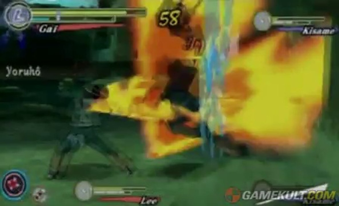 Naruto Shippuden : Ultimate Ninja Heroes 3 - Gaï et Lee jouent leur vie