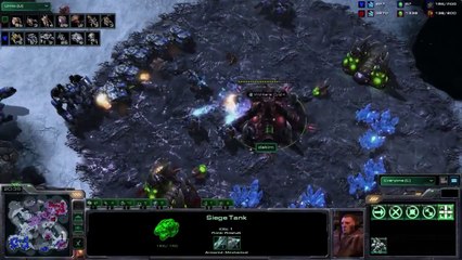 StarCraft II : Heart of the Swarm - Battle Report 2 Terran vs Zerg