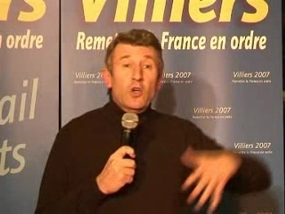 Discours de Philippe de VILLIERS