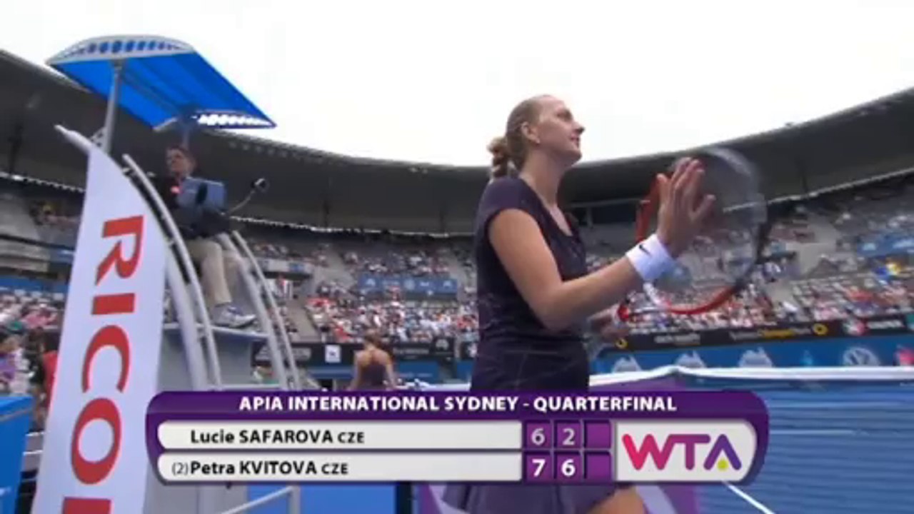 Sydney: Kvitova ohne Mühe im Tschechien-Duell