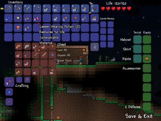 Terraria "Let's Spiel" (Let's Play) 10: Tiefer und tiefer...