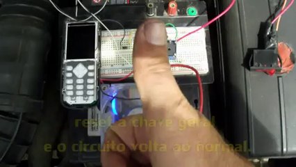 Esquema bloqueador puxado do vibra do celular.