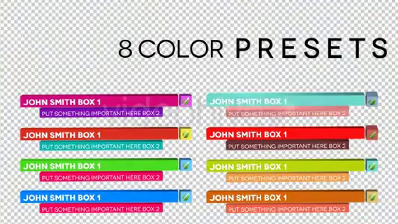 3D Rotating Lower-Thirds - After Effects Template