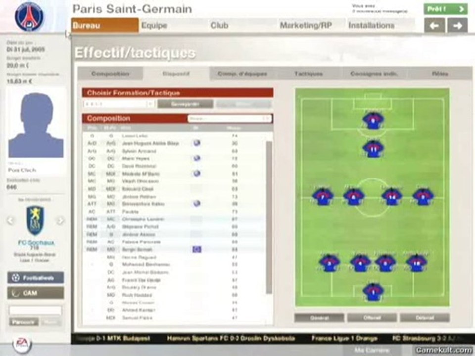 LFP Manager 06 - Un peu de gestion