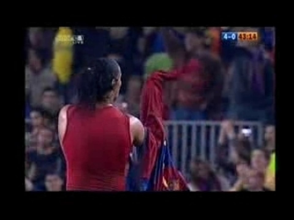 Ronaldinho bicyclette barcelone