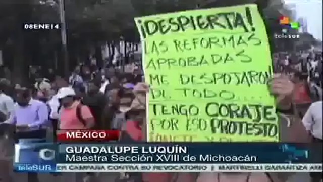 Pese a desalojos, maestros mexicanos continuarán su lucha