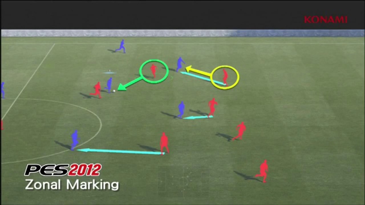 Pro Evolution Soccer 2012 - Gameplay : Zonal ma...