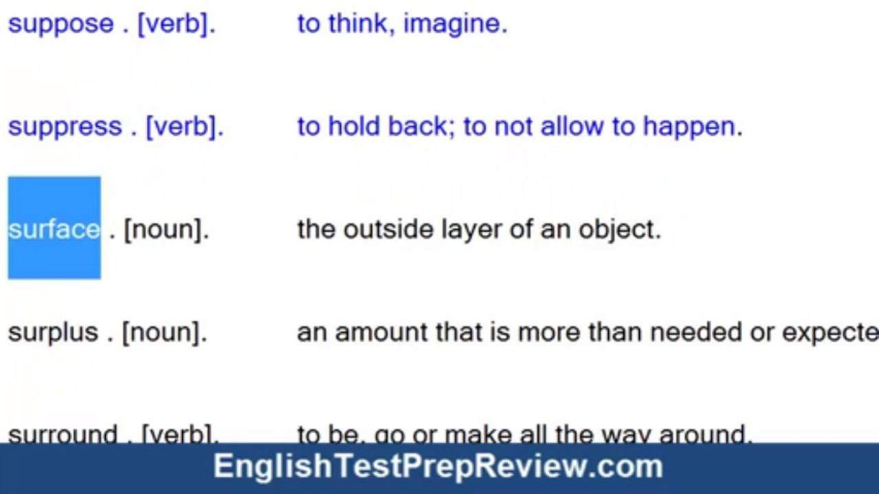 GAL 901-1044 ETPR 1000 General Academic List Words to Know  GAL 901-1044 ETPR