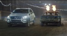 Funny Mercedes M-Class Demolition Derby Car Race!!