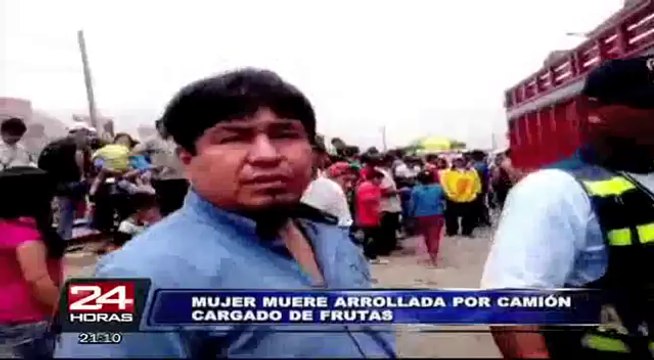 Ate: mujer muere arrollada por camión en la Carretera Central