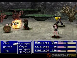 Final Fantasy VII - Combat dans les montagnes