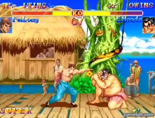 Hyper Street Fighter II :  The Anniversary Edition - Fei Long Vs. E. Honda