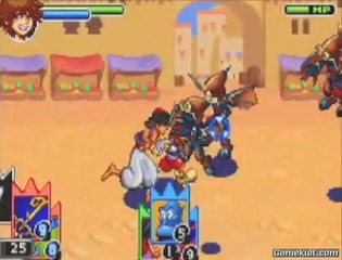 Kingdom Hearts : Chain of Memories - Combat chez Aladdin