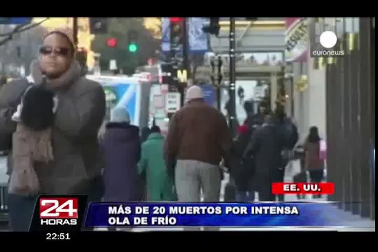 La intensa ola de frío dejó al menos 20 muertos en Estados Unidos