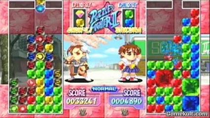 Capcom Puzzle World - Chun-Li dérouille Sakura