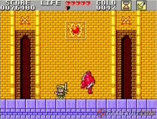 Wonder Boy in Monster Land - Un boss bien faible