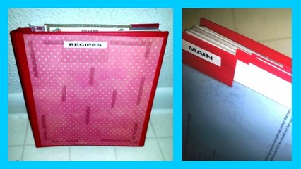 Updated Recipe Binder Organization (09.20.13)