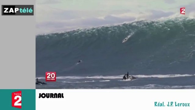 Zap télé: Il boit de l'essence à la pompe, la plus grand vague de France