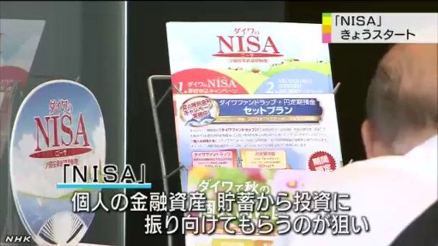 20140106「ＮＩＳＡ」 きょうスタート