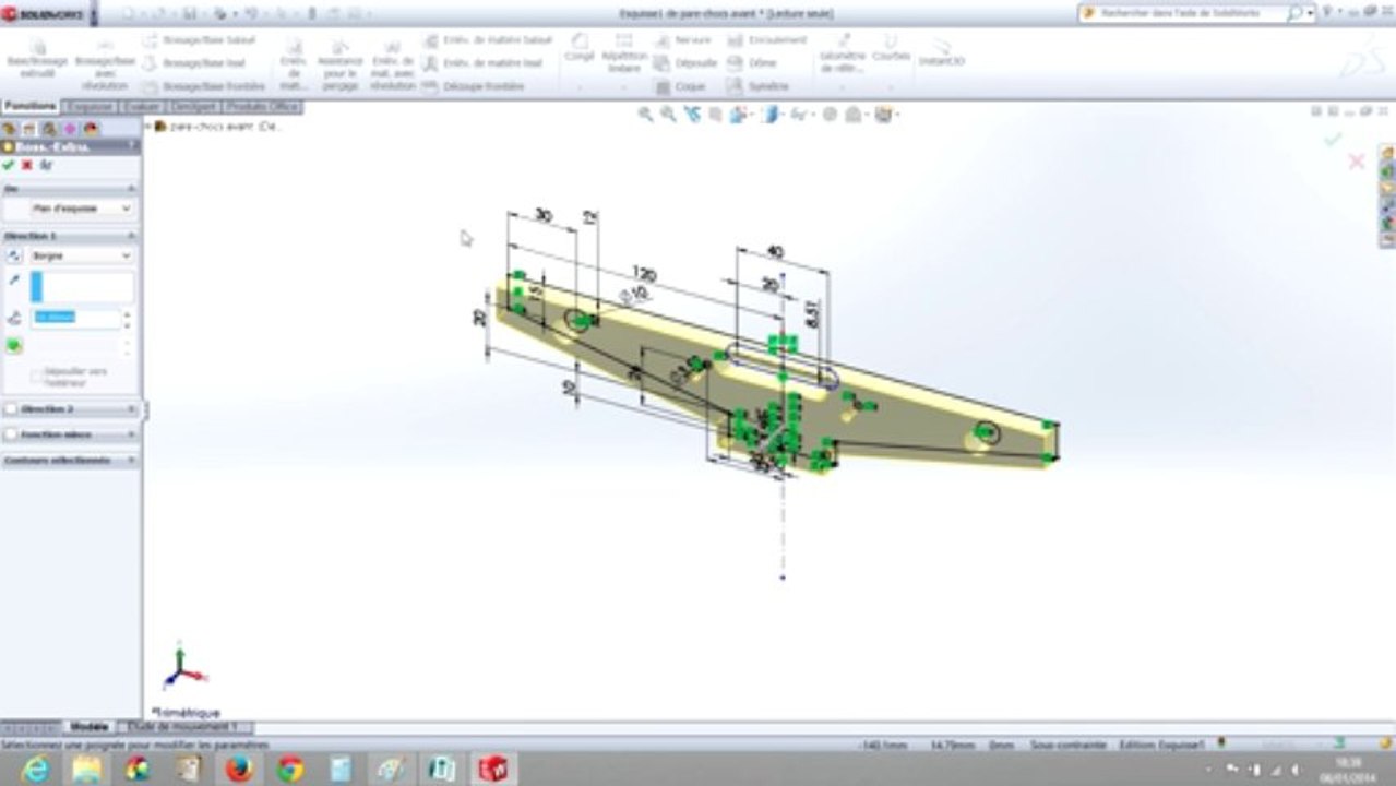 dessin piece solidworks