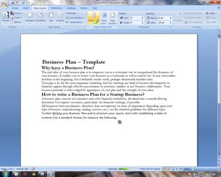 how to make watermark on ms word