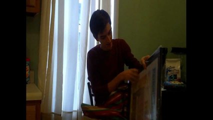 Cake,candles, and presents .mp4