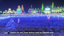 Thousands brave cold to visit China's ice festival