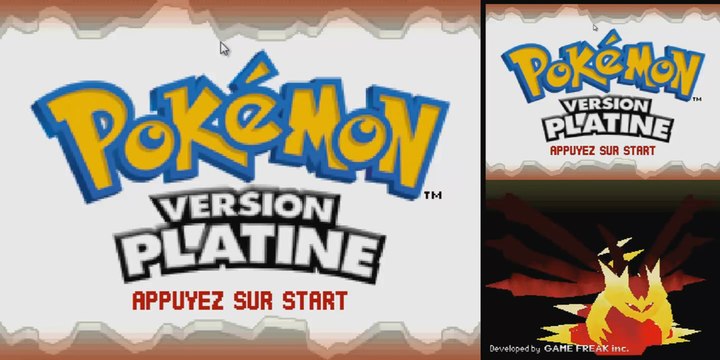 Pokémon Version Platine: Sans Connections entre Jeux, Max% [1] Et l'aventure plate commence